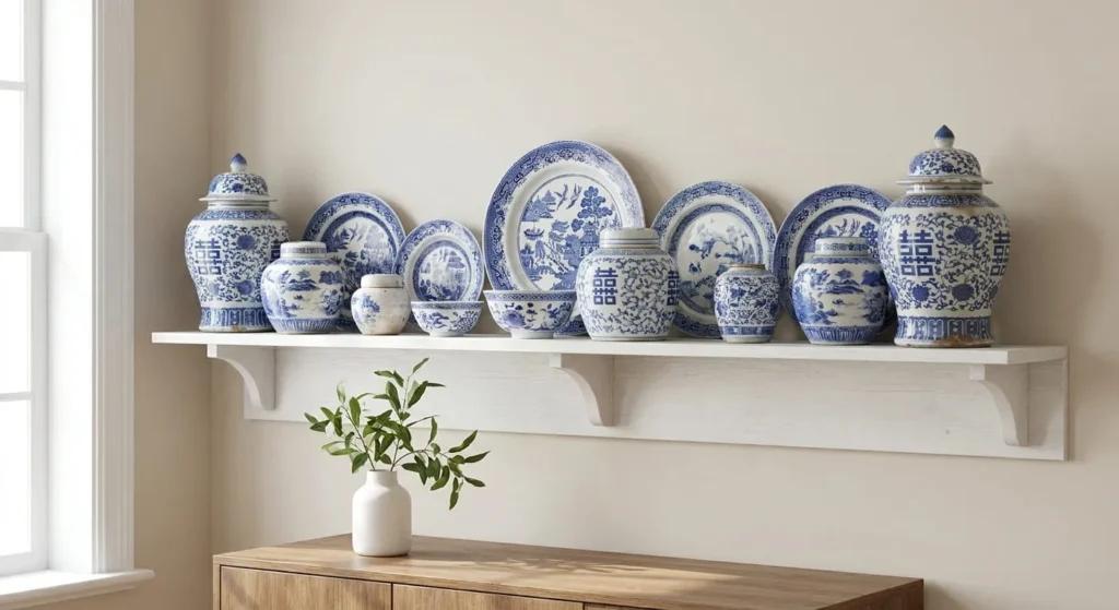 Blue and White Porcelain Accents