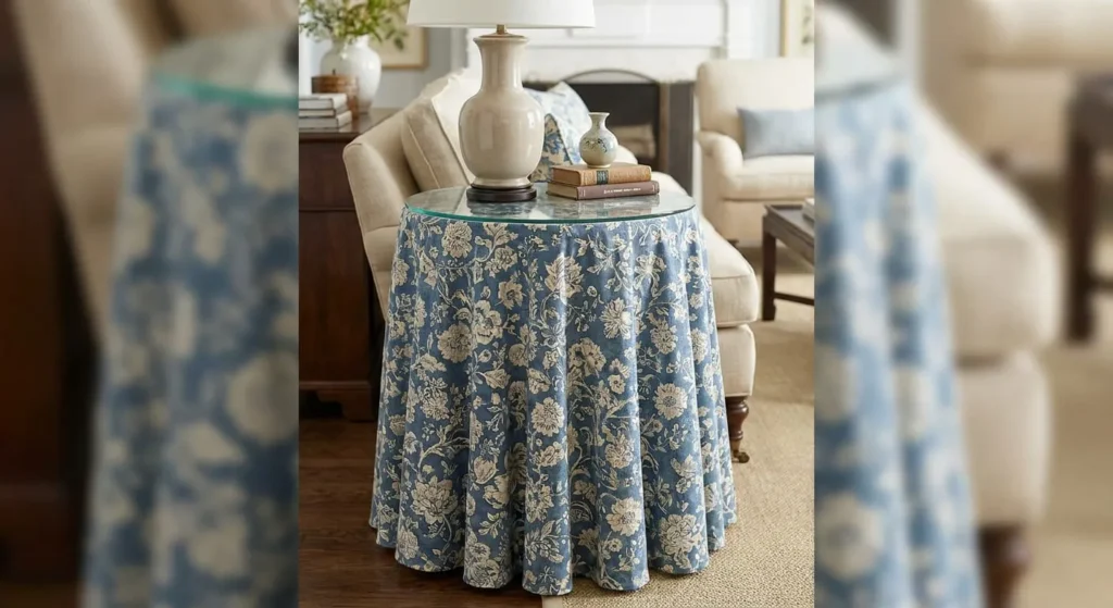 Skirted Tables Classic Southern Home Decor Ideas