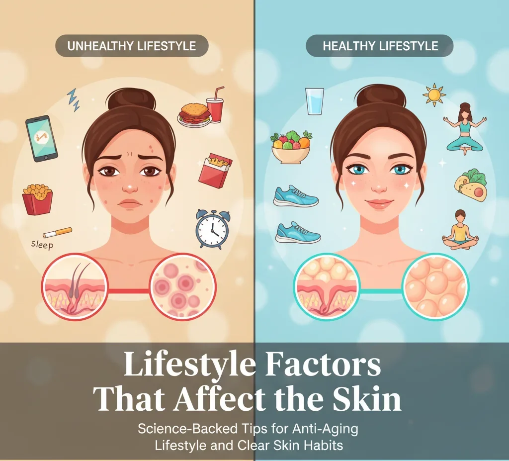 Lifestyle Factors That Affect the Skin: Science-Backed Tips for Anti-Aging Lifestyle and Clear Skin Habits