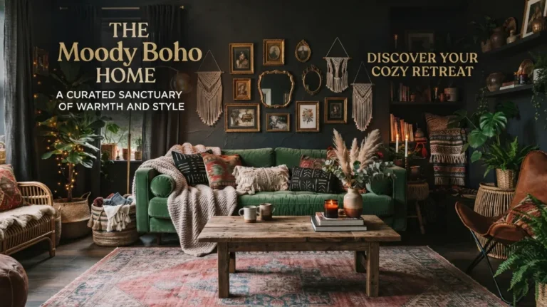 Dark Boho Living Room Ideas for a Cozy, Moody Space